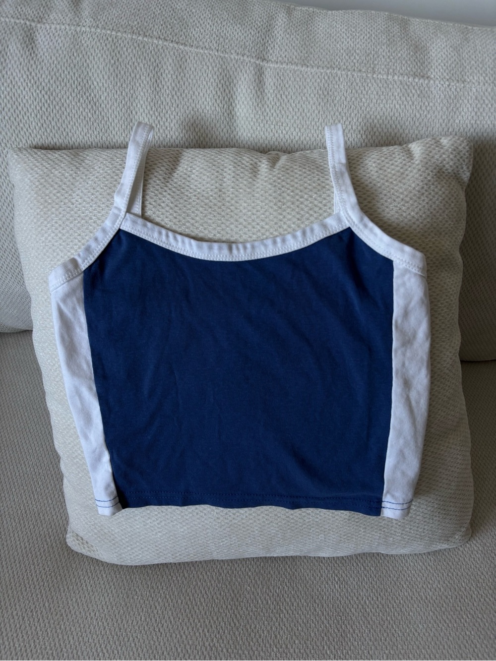 Girls Navy and White Tank Top - Brand Unspecified